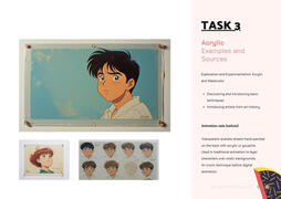 Task 3: animation cels — hand-painted layers — history of pre-digital techniques
