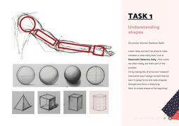 Task 1: understanding simple shapes — start relaxed, search for volumes, build confidence
